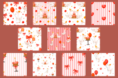 Cute Hand Drawn Birthday Goose Clipart &amp; Pattern Product Image 7