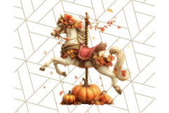 Autumn Circus Clipart Carnival Tent Fall PNG, Vintage Circus Product Image 5