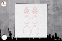 4th of July Patriotic Earrings Laser Cut | Jewerly | SVG Product Image 2