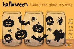 Halloween bundle Libbey glass 16oz | Can glass wrap svg Product Image 2
