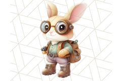 Vintage Steampunk Forest Animal PNG Clipart for Sublimation Product Image 5