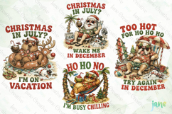 Funny Christmas In July Clipart Product Image 1