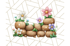 Princess Castle Clipart PNG, Enchanted Garden Artwork Product Image 5
