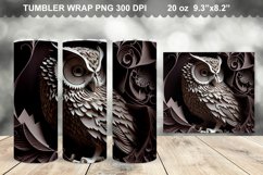 3D Owl Tumbler Sublimation Bundle - 3D Owl Tumbler Wrap Product Image 2