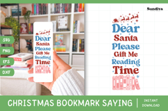 Christmas Bookmark Saying SVG For Book Lovers - Reading Time Product Image 1