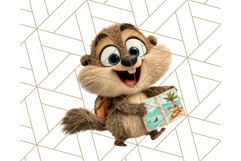 Cute Safari Animal Clipart with Jungle Accessories Png Product Image 5