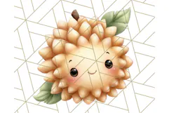Fruit Doodles Clipart, Cute Cartoon Fruit PNG, Kawaii Food Product Image 5