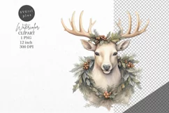 Christmas clipart, Reindeer clipart, Winter clipart Product Image 1