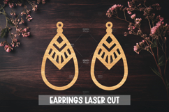 Boho Style Laser Cut Earrings SVG File Product Image 1