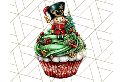 Christmas Cupcake PNG Clipart, Cute Food PNG, Holiday Treat Product Image 5