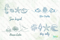 Retro Summer Coastal SVG PNG Clipart Product Image 1