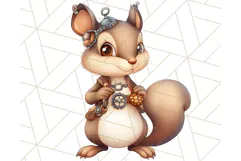Vintage Steampunk Forest Animal PNG Clipart for Sublimation Product Image 5