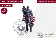 4th of July Character PNG, Patriotic Americana Portraits Product Image 1