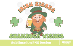 Happy St Patrick&#039;s Day PNG DTF Irish Lucky Leprechaun Beer Product Image 1