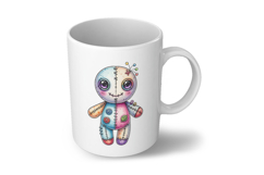 Colorful Pin Head Stitched Doll Halloween Voodoo PNG Product Image 6
