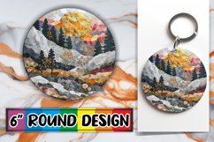 Luxe Landscape Keychain Delights: Radiant Designs Product Image 1