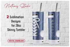 Monogram Sneaker patterns for 20oz SKINNY TUMBLER. Product Image 1