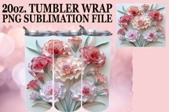 Vibrant Spring Floral 20oz Tumbler Sublimation Product Image 1