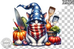 4th of July kitchen Cat Sublimation - 4th of July Cat Product Image 1