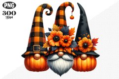 Halloween Gnomes Sublimation - Clipart PNG Design Product Image 1