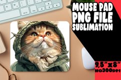 Whimsical Cat Craze Sublimation Mousepad PNG Product Image 1