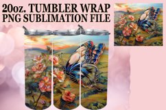 Dazzling Glitter Butterfly Tumbler Wrap 20oz Product Image 1