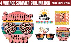 Vintage Summer Sublimation PNG Product Image 1