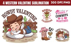 Western Valentine Sublimation PNG Product Image 1