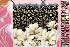 Glitter Leopard &amp; Flower Tumbler Wrap - Glamorous Charm Product Image 1