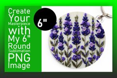 Modern Floral Keychain Design Product Image 1