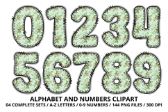 Garden Nature Beauty Alphabet PNG Letters &amp; Numbers 300DPI Product Image 5