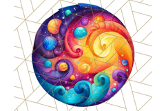 Whimsical Celestial Moon and Stars Clipart Constellation Png Product Image 5