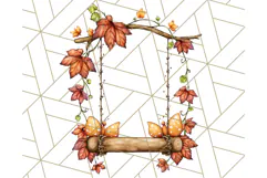 Fall Fairy House Clipart PNG, Autumn Homes and Decor Product Image 5