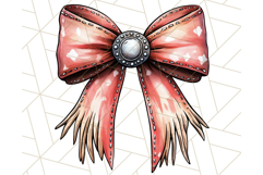 Western Style Bow PNG, Cute Cowboy, Cowgirl Coquette Png Product Image 5