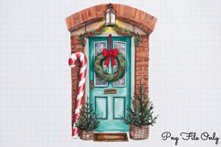 Christmas Door Sublimation Clipart PNG Product Image 1