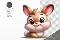Bunny clipart, Animals clipart, Nursery clipart Product Image 1