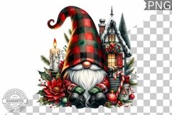 Christmas Gnome Sublimation - Clipart PNG Design Product Image 1