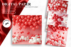 Heart Valentines Background Love Wallpaper Bokeh Backdrop_21 Product Image 1