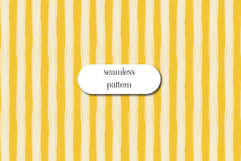 Mustard Yellow Striped Seamless Hand Painted Pattern Product Image 1