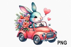 Easter Day Bunny Sublimation - Easter Day Clipart PNG Design Product Image 1