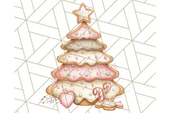 Christmas Sweet Shoppe Clipart PNG, Pastel Bakery Art Product Image 5