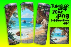 Lush Greenery Tumbler Sublimation 20oz Product Image 1