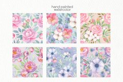 Watercolor Floral Digital Paper - Seamless Patterns Product Image 4