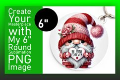 Charming Keychain Round Design PNG , Gnomes Product Image 1