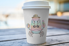 Whimsical Summer Crab Clipart Product Image 5