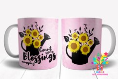 Count Your Blessings Everyday Mug Sublimation Design #2 Product Image 1