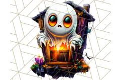 Haunted House PNG Clipart, Spooky Holiday Cartoon Graphics Product Image 5
