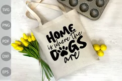 Home is Where the Dogs Are SVG Cut Files/ Dog Mom Keychain Product Image 3