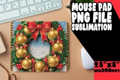 Whimsical Mouse Mat Sublimation, 3D Xmas Product Image 1