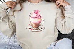 Valentine Coffee Clipart PNG Product Image 1